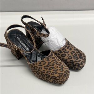 Kelsi Dagger Brown Leopard Platform Heels